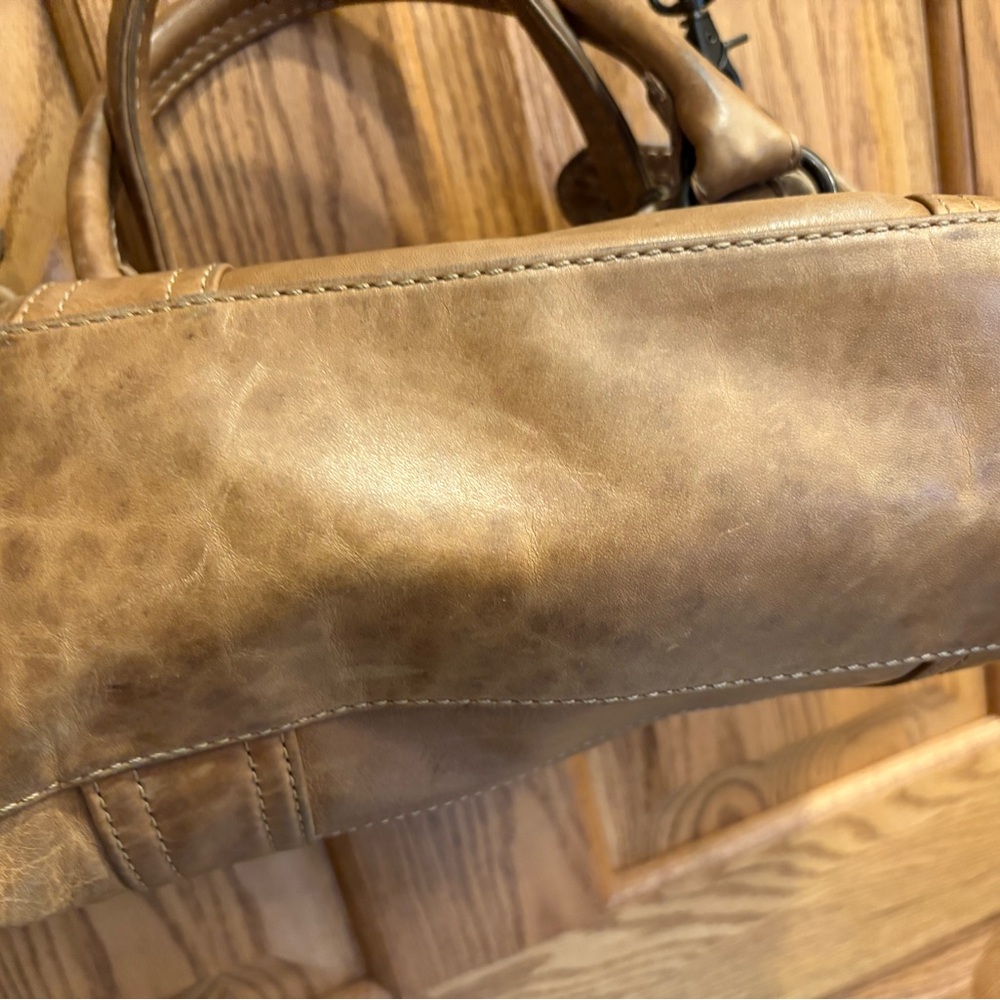 Frye Melissa Cognac Satchel - Picture 3 of 9